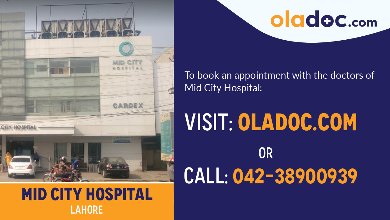 Book Appointment With Doctors at Mid City Hospital Lahore
